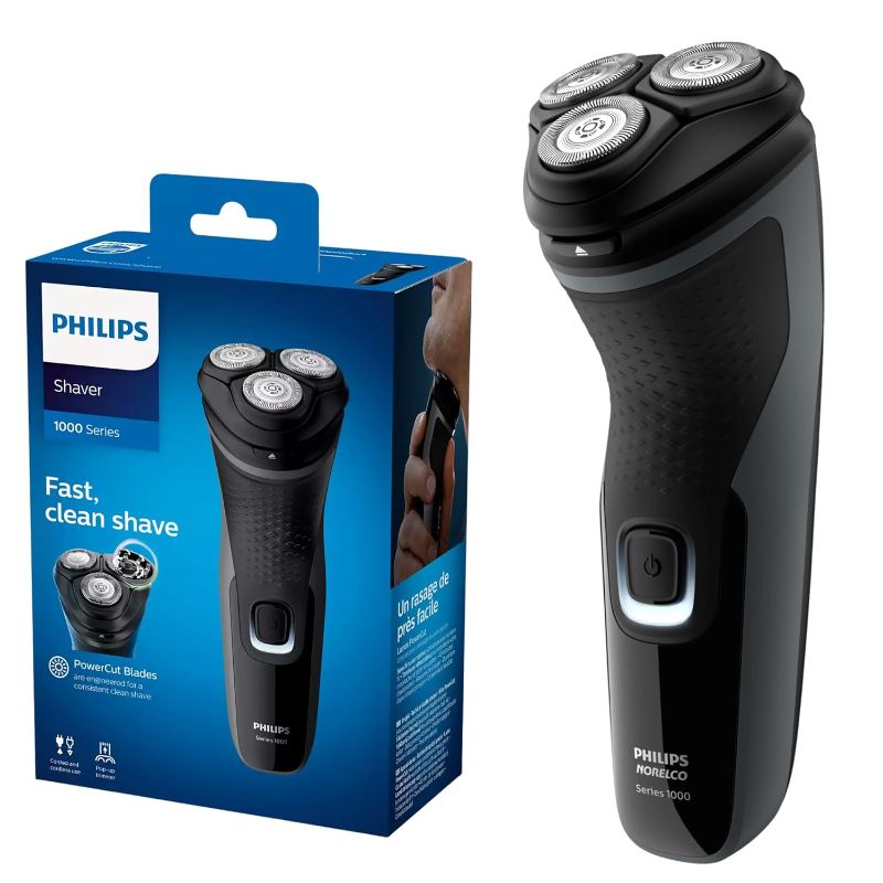 Photo 1 of Philips Norelco Electric Shaver Trimmer Series Men's Shaver with PowerCut Blades & pop-up Trimmer
