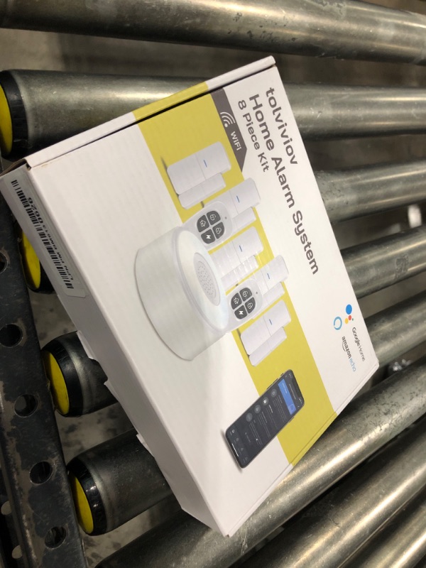 Photo 1 of WiFi Door Alarm System, Wireless DIY Smart Home Security System, with Phone APP Alert, 8 Pieces-Kit (Alarm Siren, Door Window Sensor, Remote), Work with Alexa, for House, Apartment by tolviviov White 8