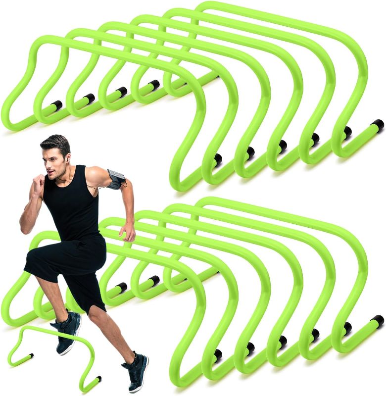 Photo 1 of 12 Pcs 9" Speed Training Agility Hurdles for Athletes Training Hurdles Reliable Training Hurdle Plyometric and All Purpose Hurdles Training Equipment for Soccer Basketball Football
