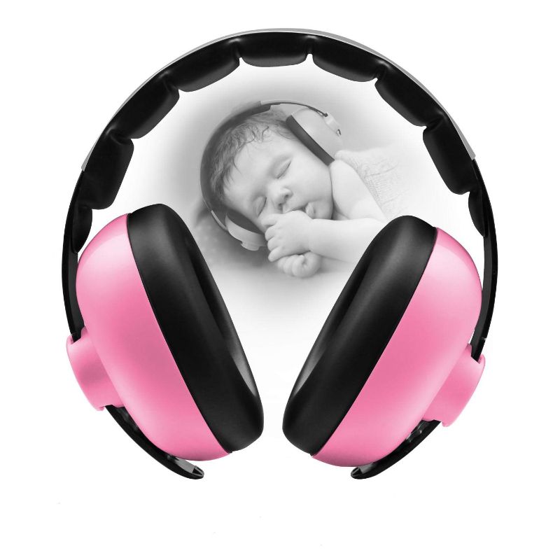 Photo 1 of  POMRECK - Baby Headphones Noise Cancelling Headphones for Babies for 3 Months to 3 Years (Pink)
