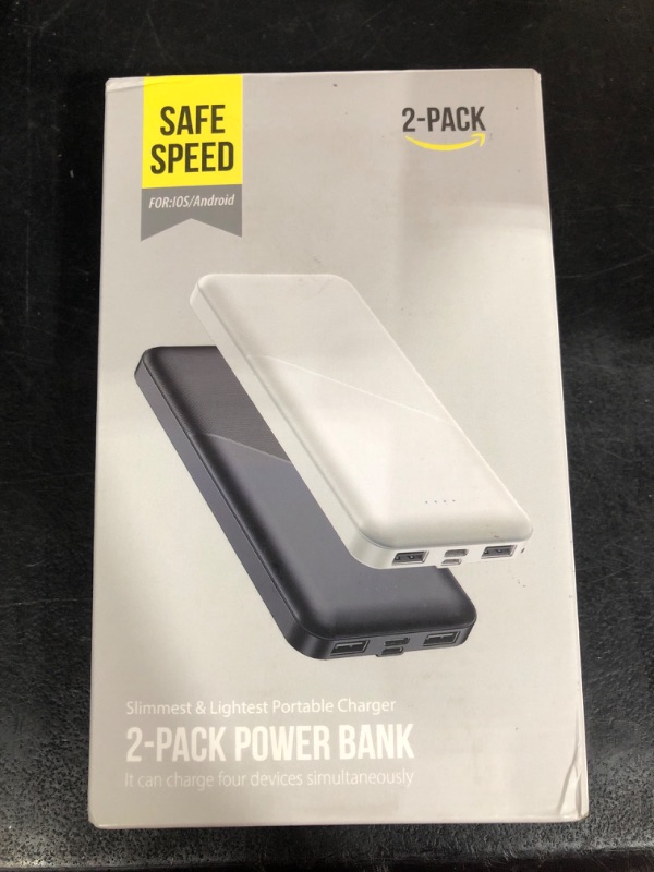 Photo 1 of 2 PACK PORTABLE POWER BANK 