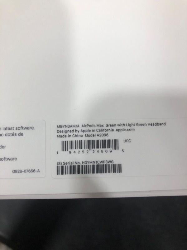 Photo 1 of Apple AirPods Max Wireless Over-Ear Headphones, Active Noise Cancelling, Transparency Mode, Personalized Spatial Audio, Dolby Atmos, Bluetooth Headphones for iPhone – Green Green Without AppleCare+