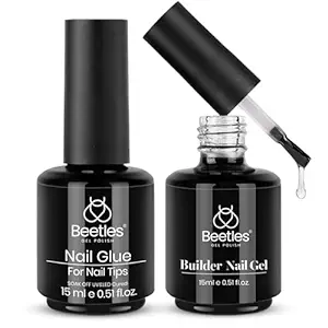 Photo 1 of Beetles Gel Polish 5 In 1 Nail Glue and Builder Nail Gel 7 in 1 Builder Strengthener Gel Clear Building Gel Hard Gel for Nails Builder Extension, Nail Gel for Nail Tips Nail Art Design