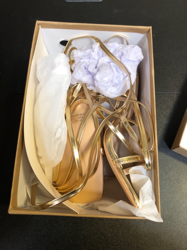 Photo 1 of WOMENS HEELS SIZE 8.5 (GOLD)