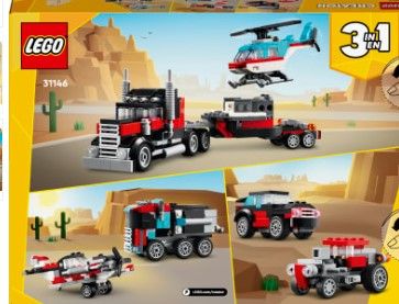 Photo 1 of LEGO Creator Flatbed Truck W/ Helicopter 31146

