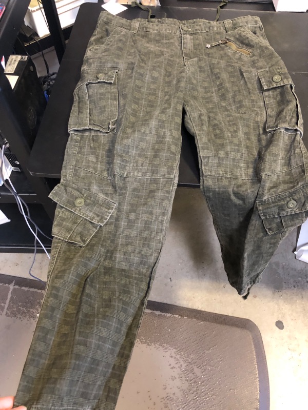 Photo 1 of Cargo Pants Checkered Multi Pocket Punk Style Grunge
SIZE 38