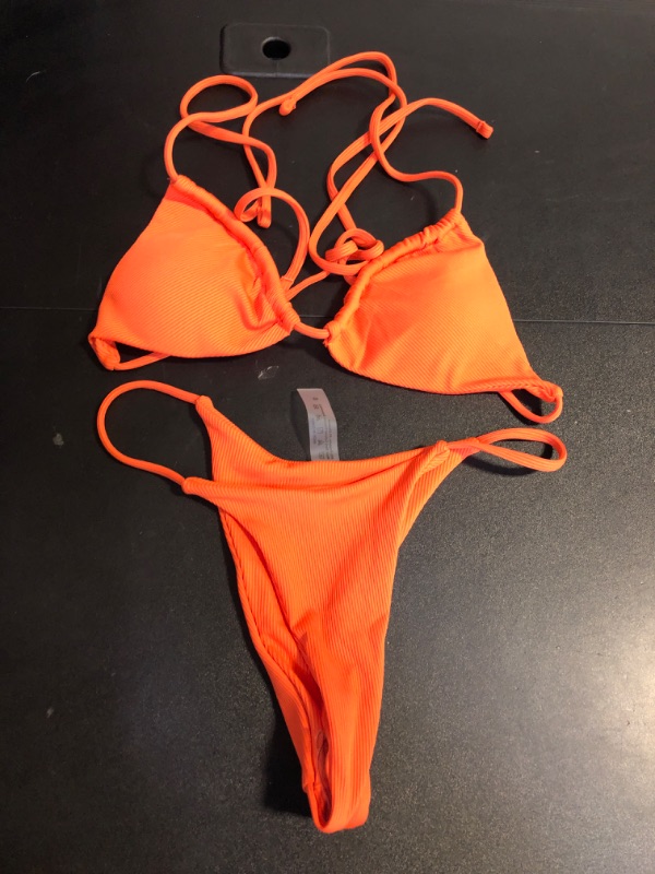 Photo 1 of WOMEN'S TWO PIECE SWIMSUIT SET SIZE SMALL 