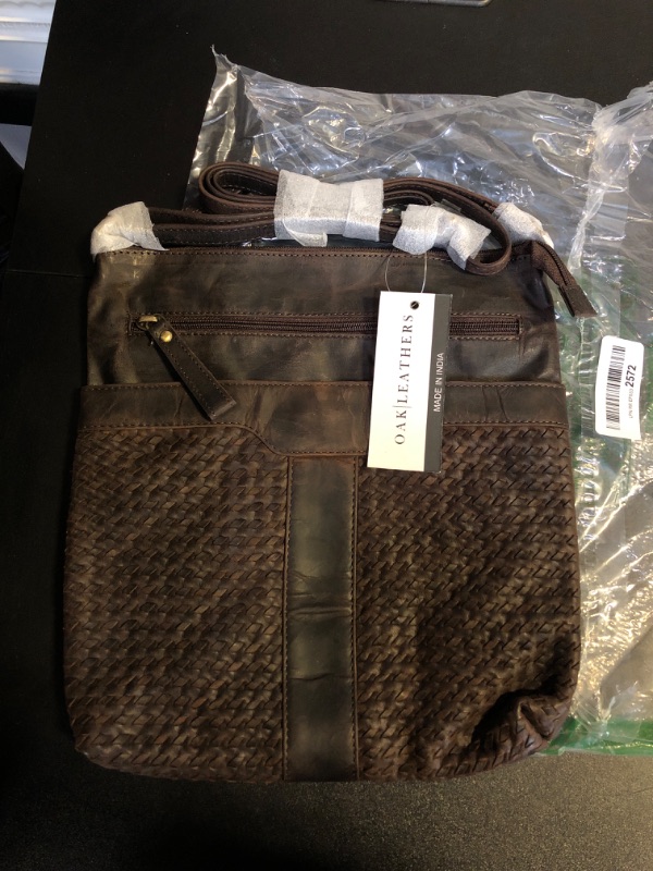 Photo 1 of Crossbody Bags for Women Genuine Leather Crossover Purse Adjustable Shoulder Strap Vintage Satchel Sling Bag