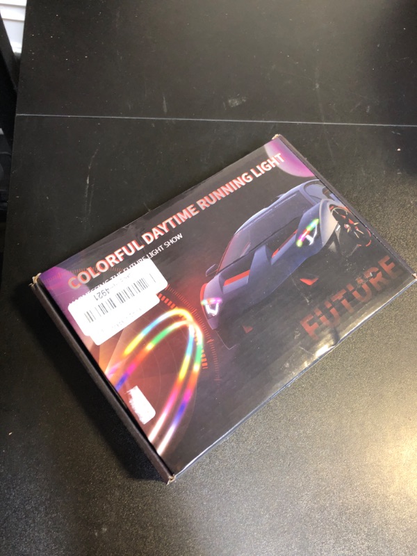 Photo 1 of Qasim Sequential LED Strips APP Bluetooth Control RGB Multi Color Headlight 24Inch LED Daytime Running Lights Flexible DRL Tube Strip 12V 2-Pack APP RGB 60cm 24inch