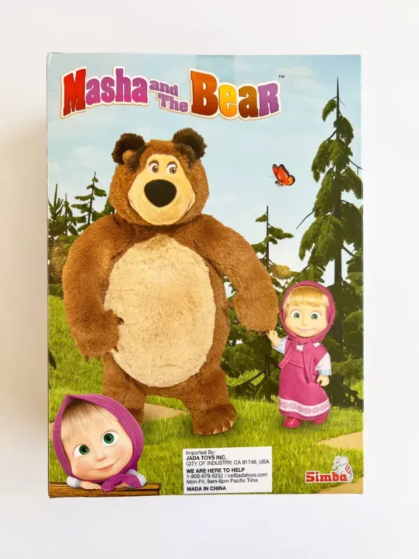 Photo 1 of Masha and the Bear Jada Toys, Masha Plush Set with Bear and Doll

