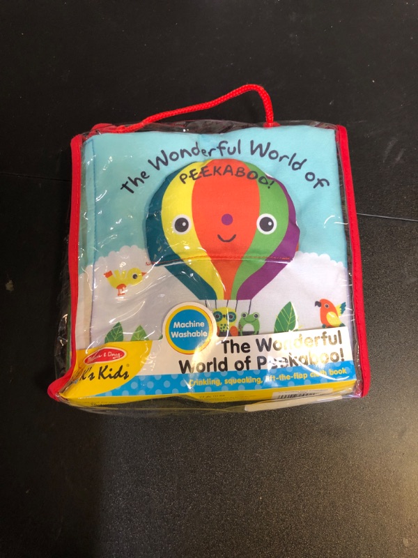Photo 1 of Melissa & Doug Soft Activity Baby Book - The Wonderful World of Peekaboo! - Lift The Flap Busy Book For Toddlers, Sensory Toys For Babies And Toddlers