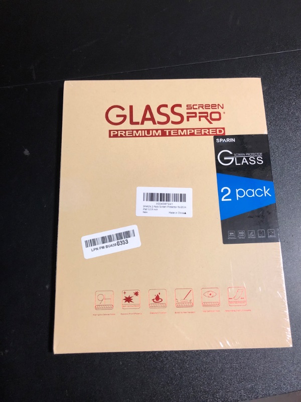 Photo 1 of GLASS SCREEN PRO PREMIUM TEMPERED SCREEN PROTECTOR 2 PCS (FACTORY SEALED)