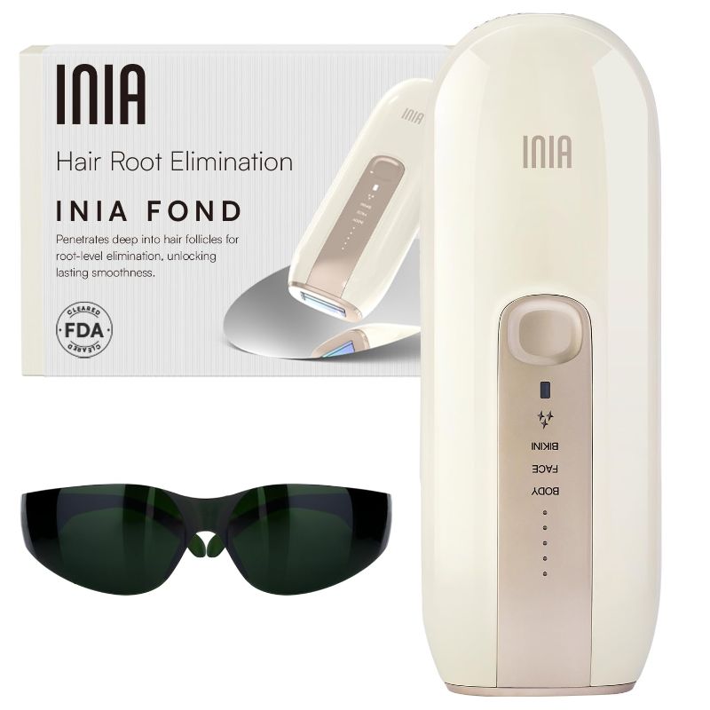 Photo 1 of INIA Laser Hair Removal Device for Women and Men, INIA Fond Hair Remover with Long-Lasting in Hair Reduction for Body&Face, Safe at-home Results for Armpits, Bikini and Legs
