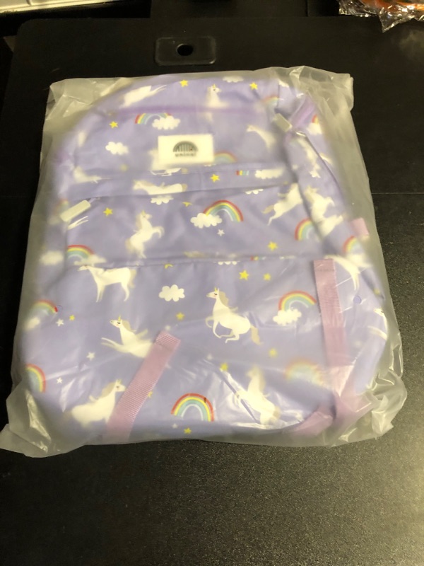 Photo 2 of 16" Kid's Backpack for Girls and Boys Age 6+ with Padded, and Adjustable Shoulder Straps. Fits for Height 3'9" Above Kids (Unicorn Purple) Unicorn (Purple)