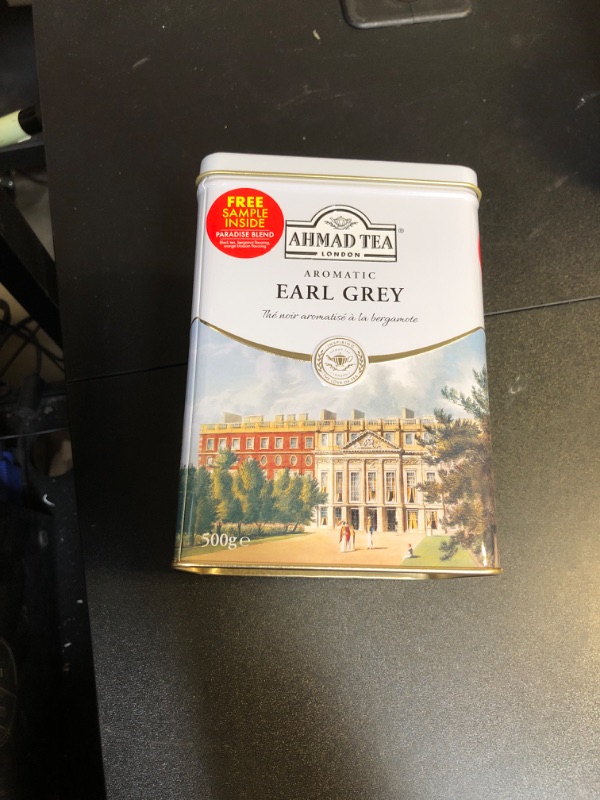 Photo 2 of Ahmad Tea Earl Grey Aromatic Loose Tea, Ceylon Caddy, 17.6 Oz
 EXP 1/3/2027