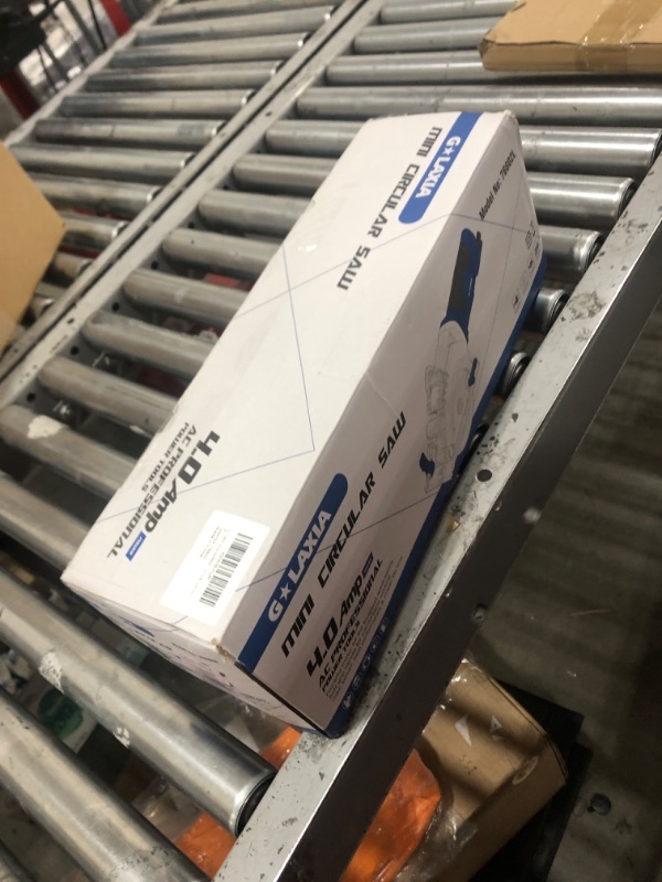 Photo 1 of Mini Circular Saw, 4Amp 3500RPM Corded Circular Saw with Laser Guide, Rip Guide, Compact Saw with 2Pcs 24T TCT Blades for Wood Cuts 4A circular saw