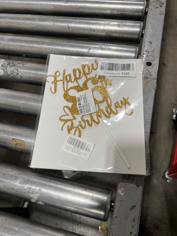 View 2 of Happy 86th Birthday Cake Topper, 86th Birthday Decorations for Men/Women, Cheers to 86 Years, Hello 86, 86th Happy Birthday Party Supplies Gold Glitter happy 86th birthday Gold Glitter