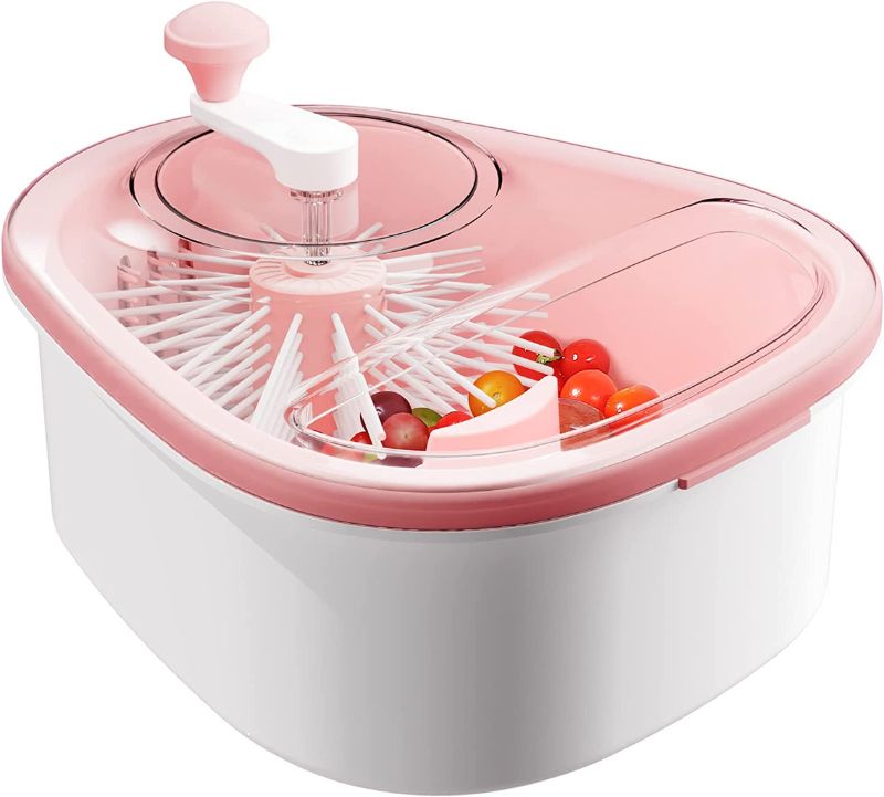 Photo 1 of JOYMOOP Fruit Cleaner Spinner, Large Fruit Washer Spinner, Fruit Cleaner Spinner with Fruit Washer Bowl