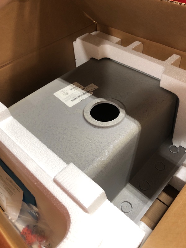 Photo 1 of Elkay Quartz Classic ELG2522GS0 Greystone Single Bowl Top Mount Sink Greystone Sink Only