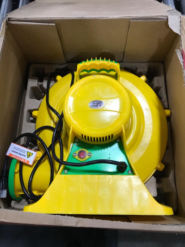 Photo 2 of 1100Watt/1.5HP High Power Air Blower for Large Inflatables, GONFLABLE Inflatable Bounce House Blower, Portable Fan Pump Blower 