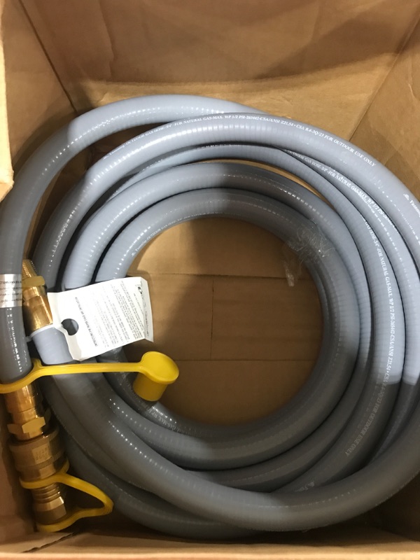 Photo 2 of 10 Feet 1/2" ID Natural Gas and Propane Gas Quick Connect Hose