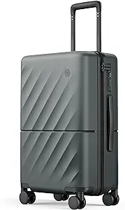 Photo 1 of Carry on Luggage 22 X 14 X 9 Airline Approved, 20 Inch Luggage for 3-5 Days Trip, Double Spinner Wheels, 100% Hardshell PC, TSA Lock (Slate Grey, Hudson)