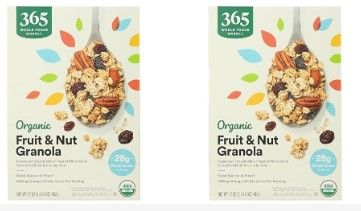 Photo 1 of 365 by Whole Foods Market, Organic Granola Fruit And Nut, 17 Ounce (Pack of 2) 1.06 Pound (Pack of 2) exp aug 30 2024