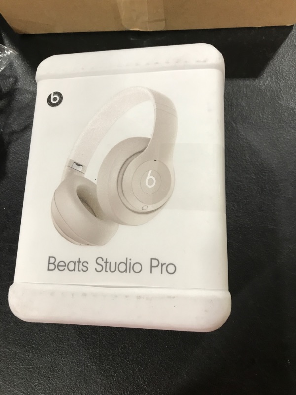 Photo 2 of Beats Studio Pro - Wireless Bluetooth Noise Cancelling Headphones - Personalized Spatial Audio - Sandstone color 