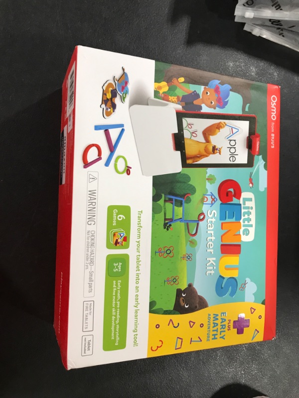 Photo 2 of Osmo - Little Genius Starter Kit for Fire Tablet + Early Math Adventure - Valentine Toy - 6 Educational Games-Counting, Shapes & Phonics-STEM Gifts-Ages 3 4 5(Tablet Base Included) Fire Tablet 6 Games