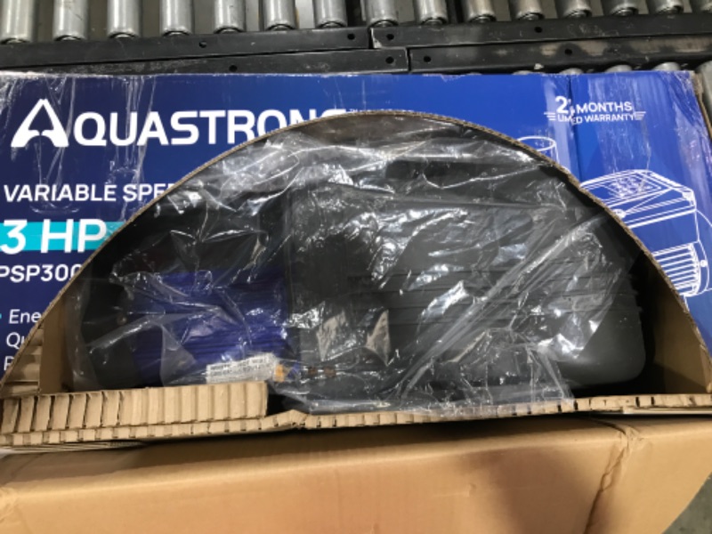 Photo 3 of **Parts Only** AQUASTRONG 3 HP Variable Speed Pool Pump for In/Above Ground Pool, 220V, 11359GPH, Energy Efficient, High Flow, Powerful Self Primming Swimming Pool Pumps with Filter Basket