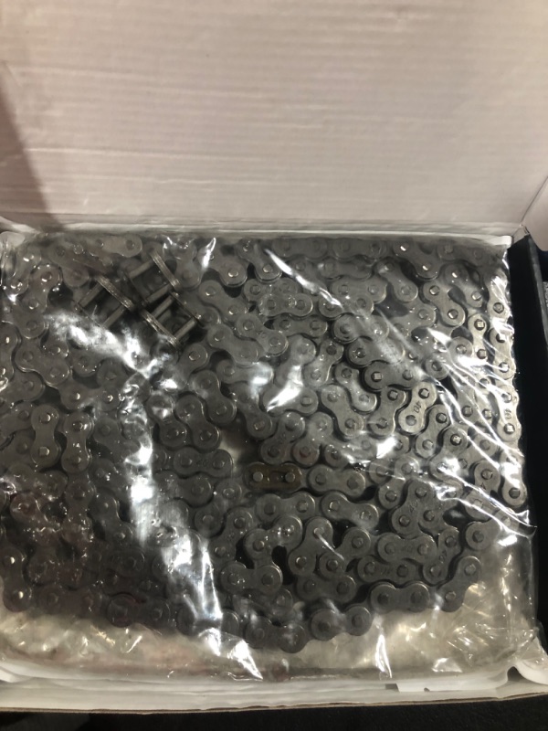 Photo 1 of Belleone #40 Roller Chain - 10 Feet #40 Chain with 5 Connecting Links for Go Karts, Mini Bikes, Scooters, Motorcycles, Bycicles, ATV, MTV, Dirt Bike and Other Industrial Machinery - 240 Links 10 Feet 240 Links