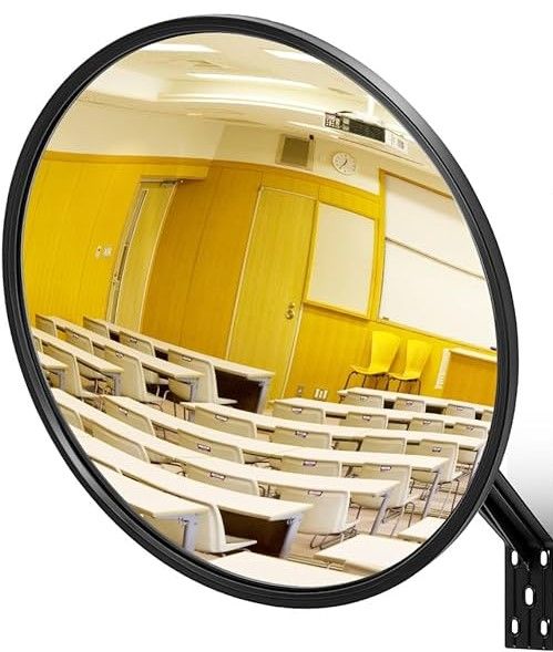 Photo 1 of Maitys Convex Mirror Acrylic Safety Security Traffic Garage Corner Mirror Adjustable Wide Angle View (18 Inch)