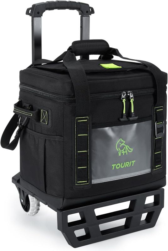Photo 1 of TOURIT Portable 50-Can Collapsible Rolling Soft Cooler with 29L Space