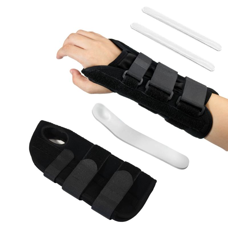 Photo 1 of 2 Packs Adjustable Wrist Brace for Man and Women, Carpal Tunnel, Tendinitis, Arthritis and Injuries, Wrist Pain, Sprain, Sports, Wrist Supports for Right and Left Hand