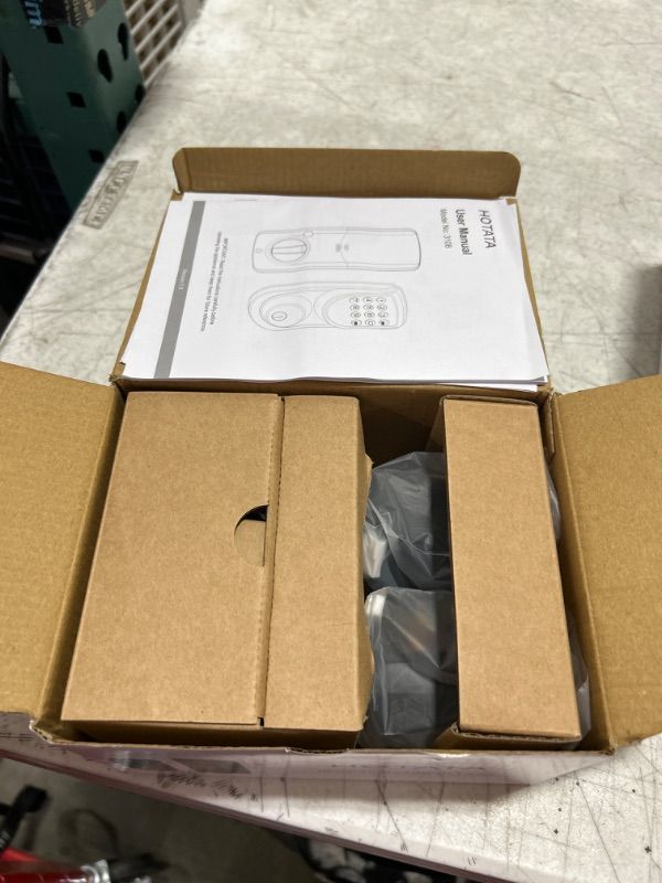 Photo 1 of Keyless Entry Door Lock with Keypad, Smart Electronic Deadbolt Lock, Digital Code Smart Door Lock, Up to 50 Access Codes, Anti-Peeking Password, Easy Installation Modern Black