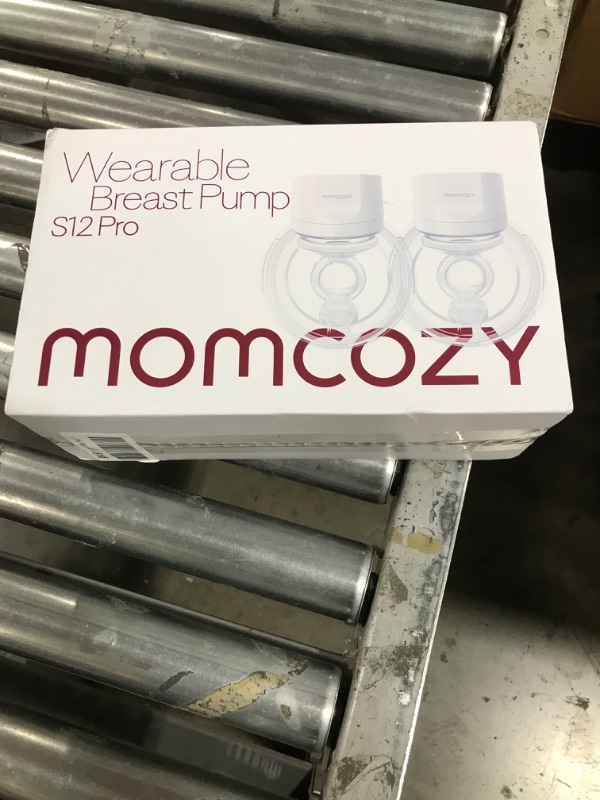 Photo 1 of Momcozy Breast Pump S12 Pro Hands-Free, Wearable & Wireless Pump with Soft Double-Sealed Flange, 3 Modes & 9 Levels Double Electric Pump Portable, Smart Display, 24mm, 2 Pack, Elegant White
