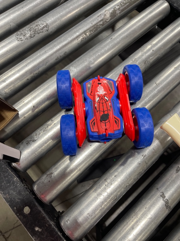 Photo 1 of Spider Remote Control Cars for Kids,Double Sided 360° Flips Rotating 4WD Off Road Racing RC Car, RC Stunt Car Toys for Girls Boys Age 4 5 6 7 8 9 10,Perfect Kids Toys Gifts on Birthday (Red)