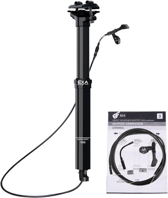 EXA Form 900i 30.9mm/31.6mm Dropper Post with Remote Lever and Cable Kit MTB/Ebike Internal