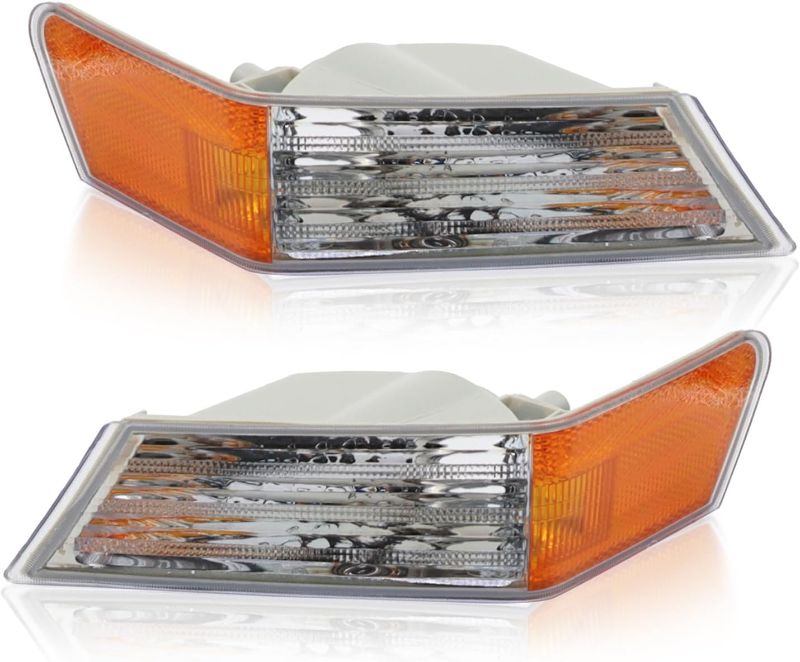 Photo 1 of 1 Pair Front Turn Signal Lights Lamps Compatible with Patriot 2007-2017, 68004180AC, CH2527102, 68004181AC, CH2526102
