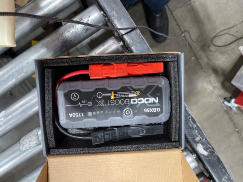 Photo 1 of NOCO Boost X GBX55 1750A 12V UltraSafe Portable Lithium Jump Starter, Car Battery Booster Pack, USB-C Powerbank Charger, and Jumper Cables for up to 7.5-Liter Gas and 5.0-Liter Diesel Engines