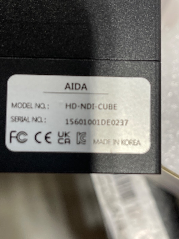 Photo 1 of AIDA HD-NDI-CUBE Full HD NDI|HX IP POV Camera
