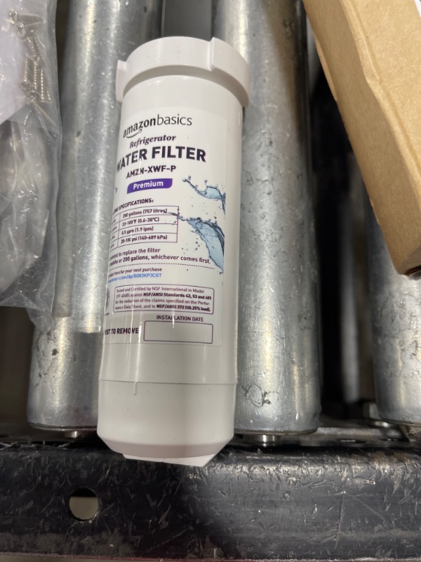 Photo 1 of Amazon Basics Replacement GE XWF Refrigerator Water Filter, Premium Filtration
