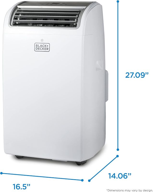 Photo 1 of BLACK+DECKER 12,000 BTU Portable Air Conditioner up to 550 Sq.Ft.  White
