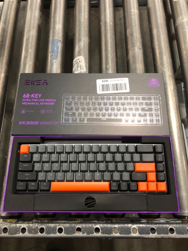 Photo 1 of Gaming Keyboard, 65% Low Profile Wireless Mechanical Keyboard with Red Switch, Bluetooth 5.0/ 2.4G/ Wired RGB Lighting Keyboards 