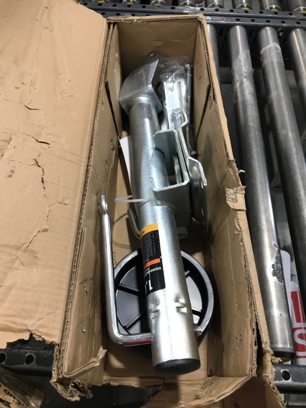 Photo 1 of BIG RED Boat Trailer Jack with 6-Inch Single Wheel,1000 Lbs Capacity Swing-Back Bolt-On Heavy Duty Swivel Trailer Jack