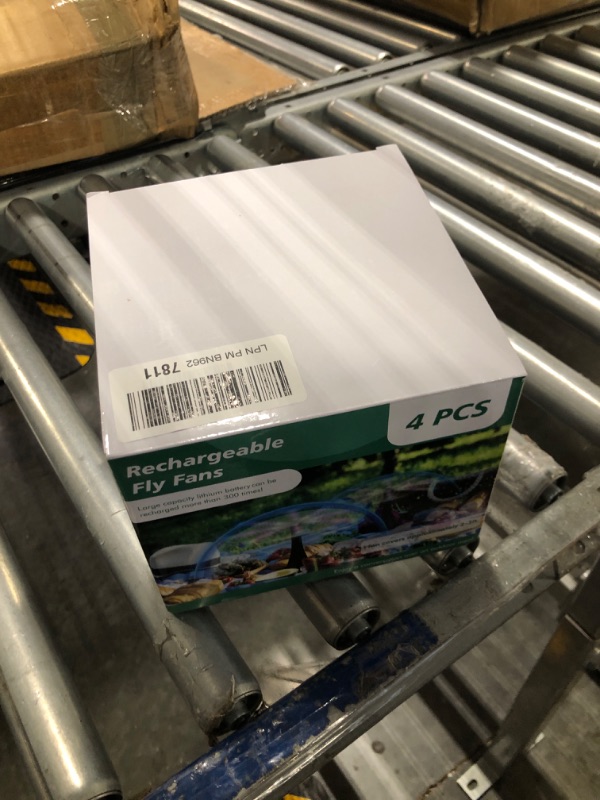 Photo 1 of Fly Fans for Tables Rechargeable, Fly Fans for Outdoor Tables USB, Fly Fans to Keep Flies Away by Soft Blades, 1800mah Food Fans for Camping, Picnic, Fishing, 4PCS, Black 4PCS Black