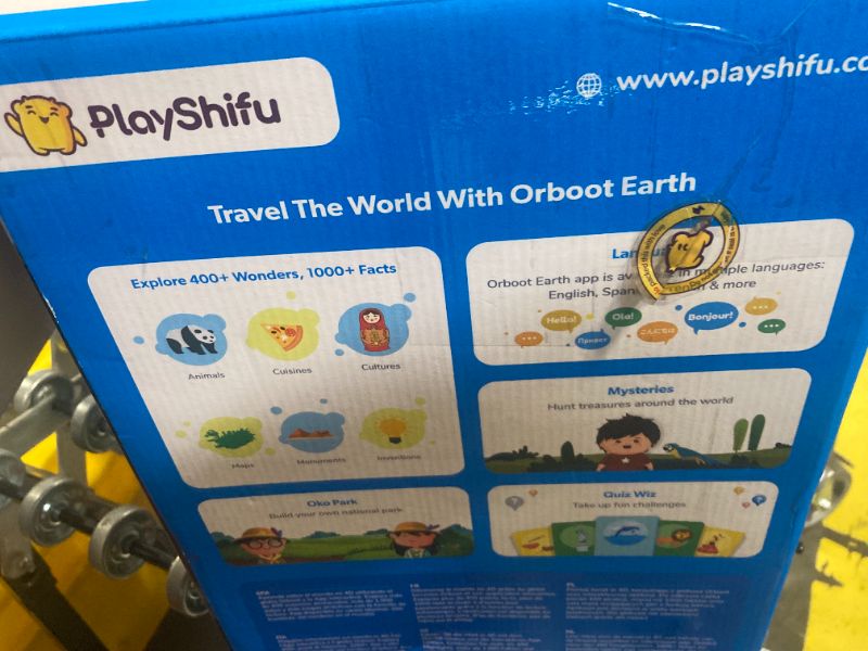 Photo 2 of ****USED*** PlayShifu Educational Globe for Kids - Orboot Earth (Globe + App) Interactive AR World Globe | 400 Wonders, 1000+ Facts | STEM Toy Gifts for Kids 4-10 Years | No Borders, No Names on Orboot Globe