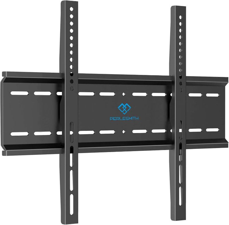 Photo 1 of ****USED**** PERLESMITH Fixed TV Wall Mount Bracket, Low Profile Design for Most 26-60 inch LED LCD OLED-4K Flat Screen TVs up to 115lb, Ultra Slim Fixed TV Mount with Max VESA 400x400mm Fits 16 inch Wood Stud
