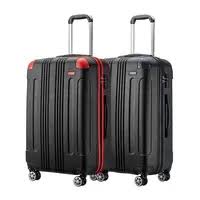 Photo 1 of * only medium suitcase* Luggage Sets  Piece,ABS Hardside Suitcase with Spinner Wheels,TSA Lock Luggage Sets for Women and Men (Black Red)…
