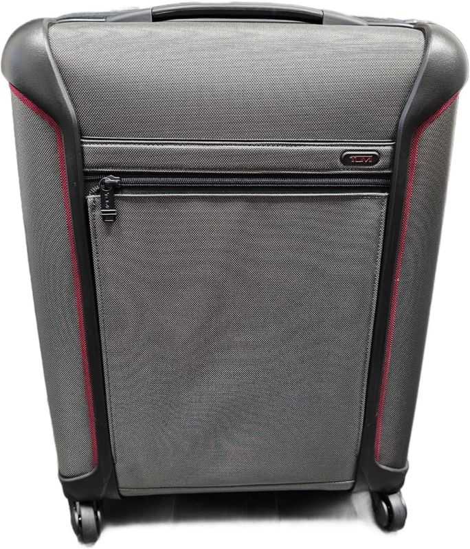 Photo 1 of ***USED*** TUMI 126146 Continental Grey With Red Accent With Black Hardware Carry-On Rolling Suitcase
